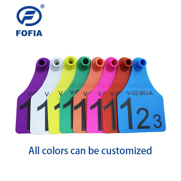 Étiquette visuelle RFID mini/moyenne/grande taille pour la gestion des animaux