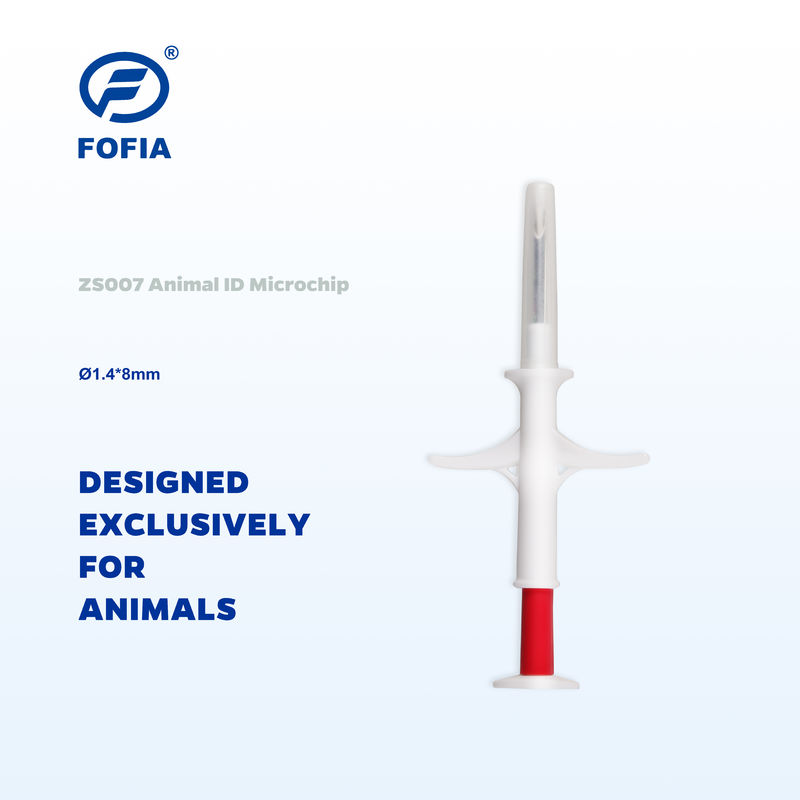 Certifié ICAR Une nouvelle génération de puce d'identification de seringue stérilisée pour tous les types d'animaux ZS007