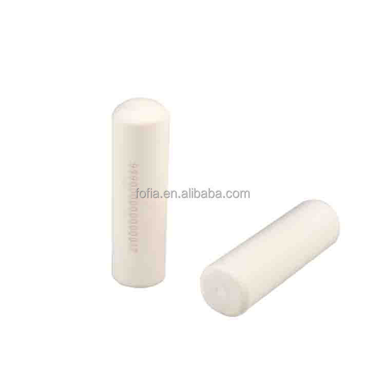 Biocéramique RFID étiquette d'oreille de bétail avec 15 bits de codage laser gravure 134.2kHz étiquette d'identification d'animal étanche