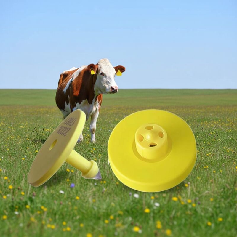 Étiquette d'oreille RFID de 134,2 kHz durable pour le bétail avec conception standard et imperméable à l'eau ISO11784/5 FDX-B