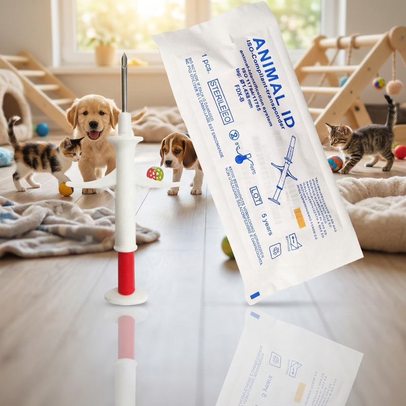 Mini injecteur de micropuce standard ISO ZS007 de haute précision pour chiots et chatons