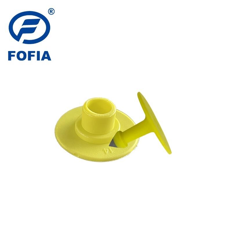 Étiquettes d'oreille pour animaux Étiquette d'oreille de porc en plastique Marqueur d'identification Logo personnalisable Numéro d'oreille de bétail Avec puce RFID