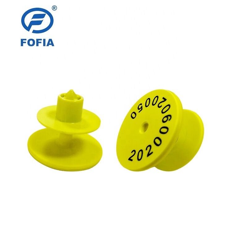 Étiquette d'oreille électronique UHF GPS pour la gestion de l'alimentation des bovins / moutons / porcs