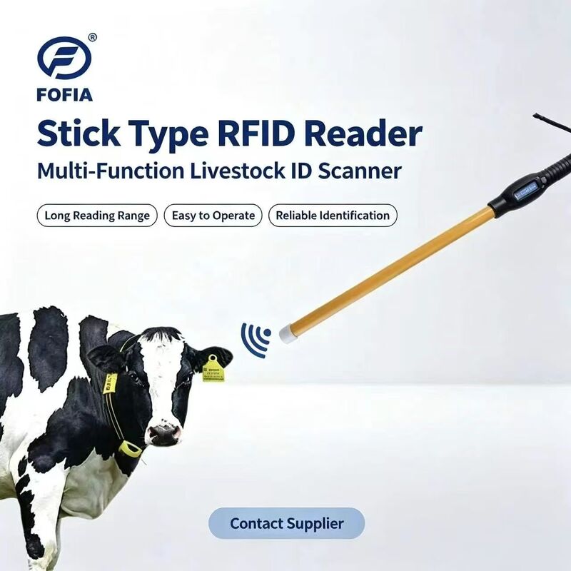 Lecteur RFID PT280 étanche à l'eau 134,2 kHz PVC plastique NLIS Australie ICAR Approuvé Identifiant du bétail USB ISO 11784/5 Wiegand RS232