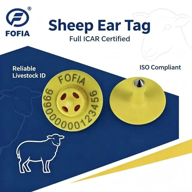 Étiquettes électroniques ET957+T901 de haute qualité pour porcs, bovins, moutons, chiens, ferme, portée de lecture de 10 cm, -20~80C, 29,90,3 mm