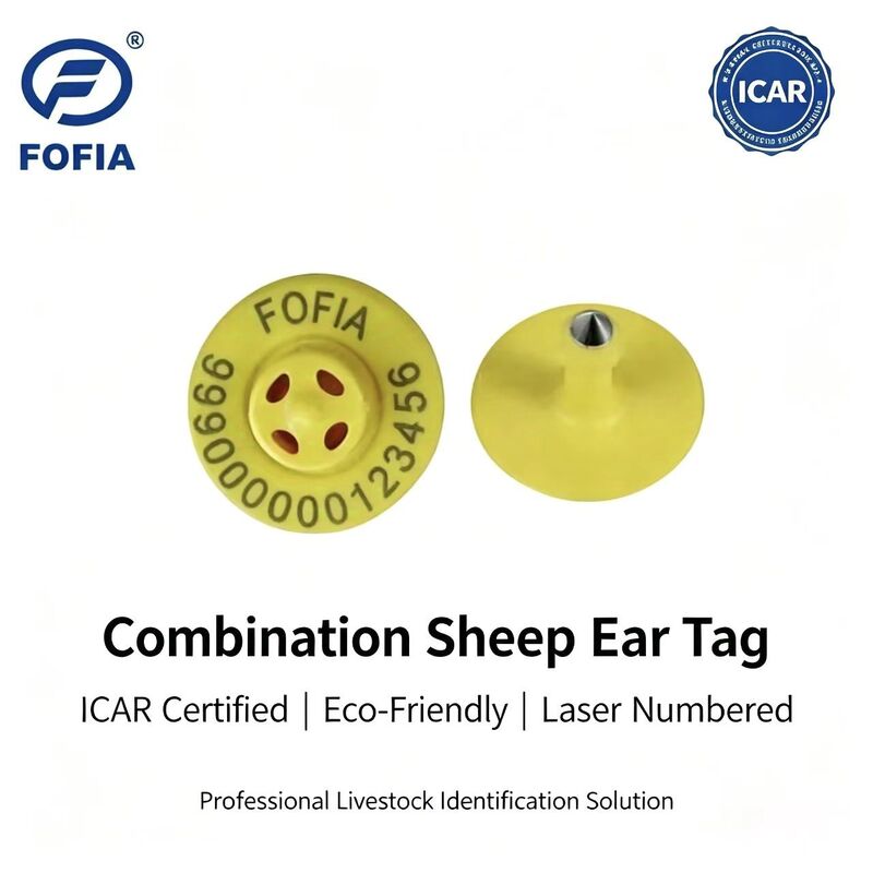 Haute Qualité Nouvelle OEM ET957 RFID TPU Puce Étiquettes d'oreille animales pour cochons moutons vaches - Portée de lecture 10cm -20~80C ICar