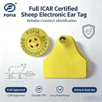 Fofia ET957+T967 Combinaison de moutons, de chèvres, de bovins et de bovins, suivi électronique de l'exploitation agricole, étiquette d'oreille RFID de haute qualité 3