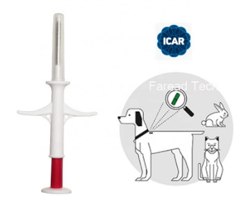 FDX - Généralistes micro de la puce 2.12*12mm d'identification d'animal familier en verre RFID de B dépistant pour des animaux