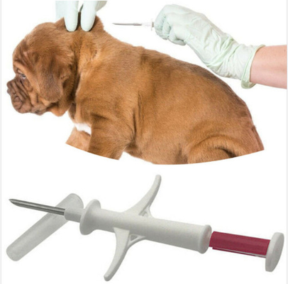 Étiquette en verre FDX - B 134.2KHz ISO11784/11785 transpondeurs injectables de puce animale d'identification de RFID de 1.4*8 millimètre